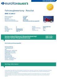 Fahrzeugbewertung - Resultat - Altersarbeit.ch