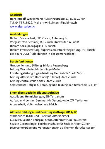 Personalblatt 5.pdf - Altersarbeit.ch