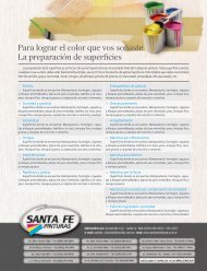 Para lograr el color que vos soñaste La preparación de superficies