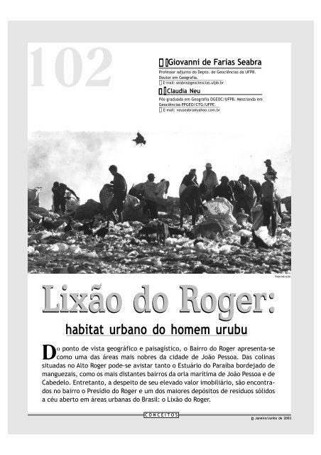 LixÃ£o do Roger : habitat urbano do homem urubu