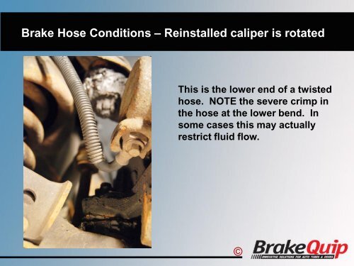 Brake Hose Problems - BrakeQuip