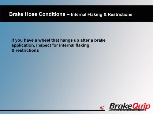 Brake Hose Problems - BrakeQuip