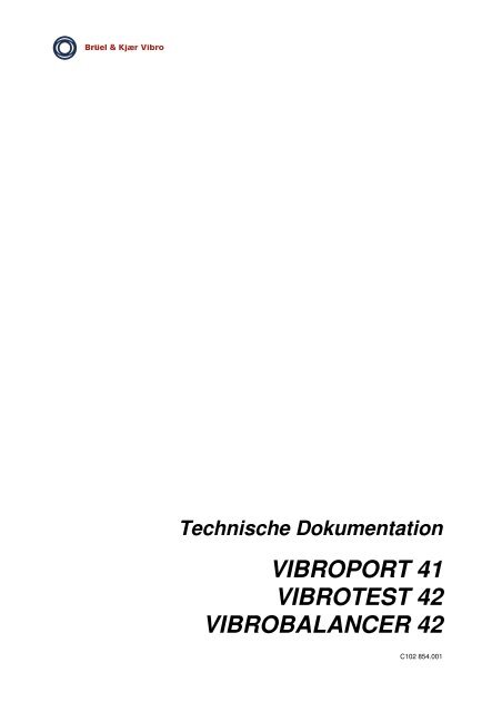 vibroport 41 vibrotest 42 vibrobalancer 42 - Brüel & Kjaer Vibro