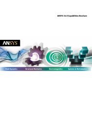 ANSYS 14.0 Capabilities Brochure - CAD-FEM GmbH