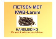 Handleiding fietsen - KWB Larum