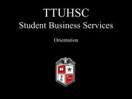 General Orientation (PDF) - Texas Tech University Health Sciences ...