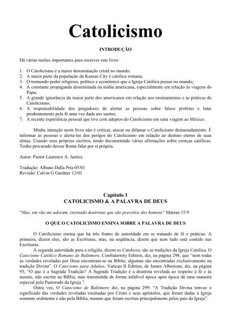 Série: Guia do catolicismo para protestantes e 'evangélicos' – parte 2: Os  católicos odeiam os protestantes? O Fiel Católico