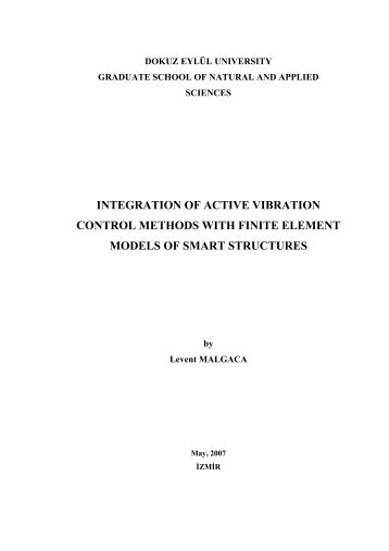 integration of active vibration control methods with finite element ...