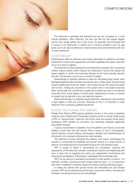 Cosmetic Medicine by Dr Eddie Roos