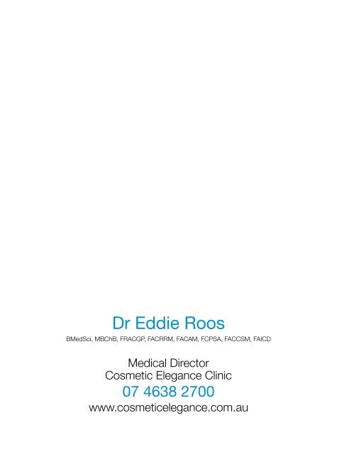 Cosmetic Medicine by Dr Eddie Roos