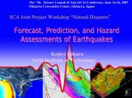 Forecasting Earthquakes and their Hazards