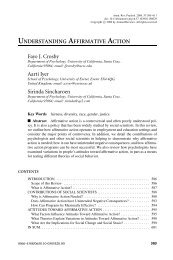 UNDERSTANDING AFFIRMATIVE ACTION Faye J. Crosby Aarti Iyer ...