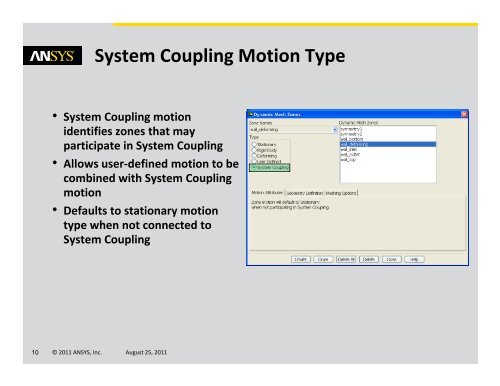 li System Coupling 14.0 â€“ Two- way FSI with ANSYS FLUENT and ...