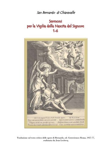 Sermoni per la vigilia della nascita del Signore - Associazione ...