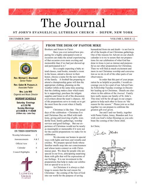December journal revised - Stjohns-depew.com