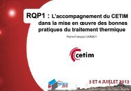 RQP1 : l'accompagnement du CETIM dans la mise en ... - A3TS