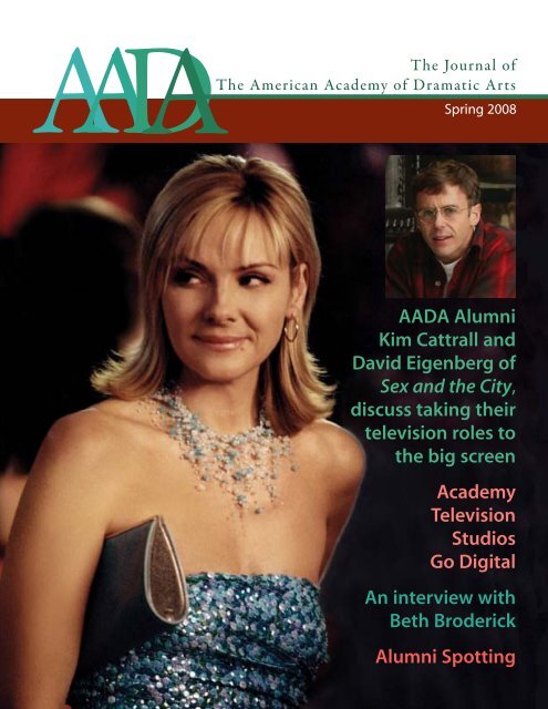 AADA Alumni Kim Cattrall and David Eigenberg of Sex and the City pic