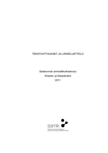 PDF-tiedostona - SAMK