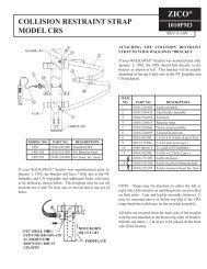 zicoÂ® 1010pm3 collision restraint strap model crs - Ziamatic Corp