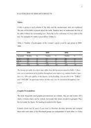 1 ILLUSTRATION OF RESEARCH RESULTS Tables A title ... - SAMK