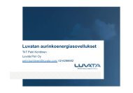 Luvatan aurinkoenergiasovellukset - SAMK