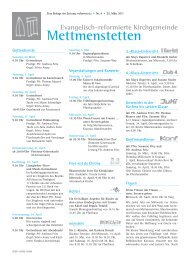 04-mettmenstetten pdf, Gemeindeseite reformiert Nr. 4, April 2011