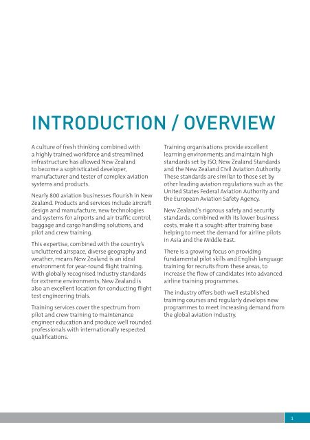 INTRODUCTION / OVERVIEW - Aviation NZ