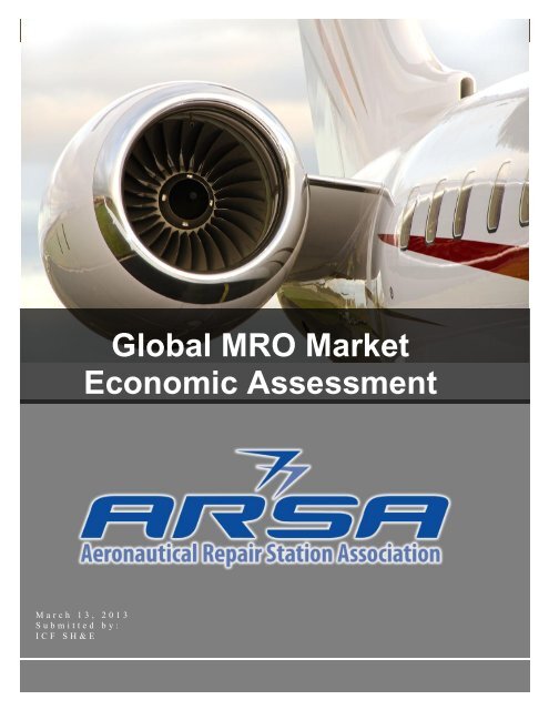 Global MRO market economic assessment - Aeronautical Repair ...
