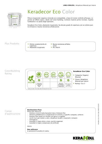 Keradecor Eco Color - Maifredi Costruzioni