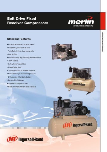 Belt Drive Fixed Receiver Compressors - AE Industrial