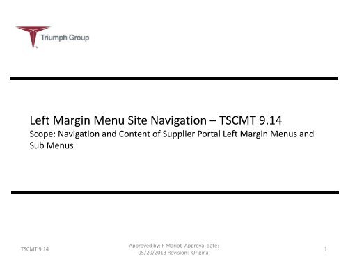 TSCMT 9.14 - Vought Aircraft Division