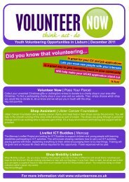 Youth Opportunities Lisburn - Volunteer Now