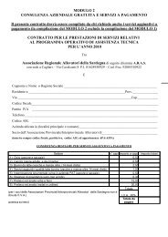 Contratto P.O.A.T. 2010, modulo 2 per consulenza ... - ARA Sardegna