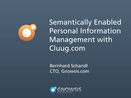 Semantically Enabled Personal Information ... - I-Semantics