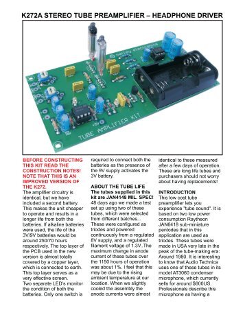 headphone driver - Oatley Electronics