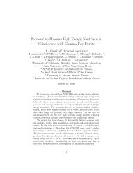 Proposal to Measure High Energy Neutrinos in Coincidence with ...