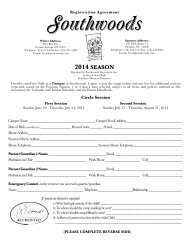 2014 Registration Form - Camper - Southwoods