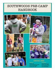 2013 Staff Pre-Camp Handbook - Southwoods