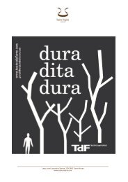 press release_Dura Dita Dura - Teatro VirgÃ­nia