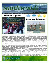 Staff Newsletter - Southwoods