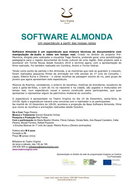 software almonda - Teatro VirgÃ­nia