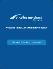 Priceline Merchant Standard Operatiing Procedures