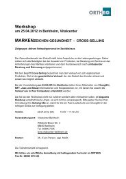 Workshop am 25.04.2012 in Berkheim, Vitalcenter - Ortheg