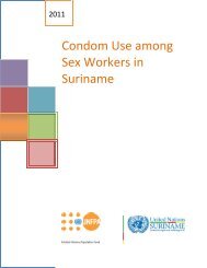 Condom Use among Sex Workers in Suriname - United Nations ...