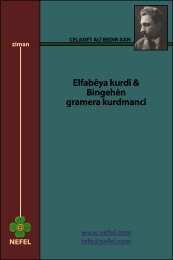 ElfabÃªya kurdÃ® & BingehÃªn gramera kurdmancÃ® - Nefel