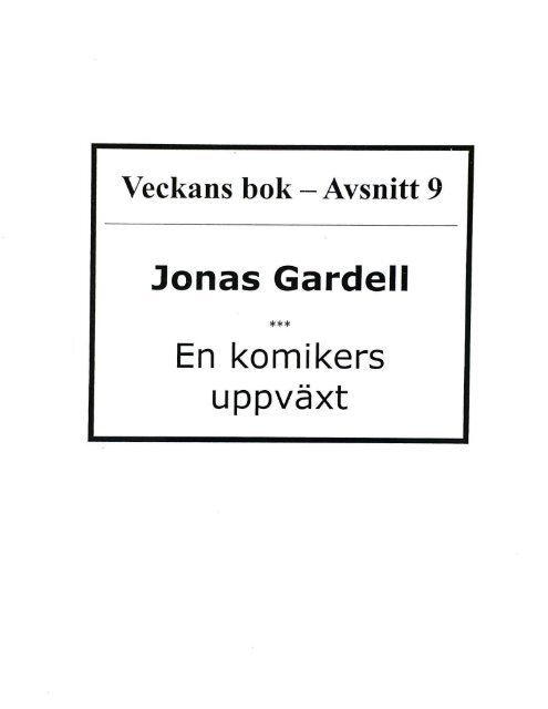 Veckans bok - 9