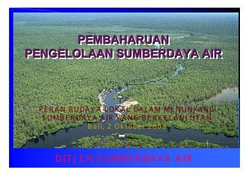 PEMBAHARUAN PENGELOLAAN SUMBERDAYA AIR ...
