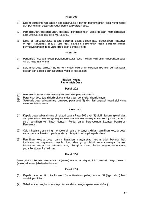 undang-undang republik indonesia nomor 32 tahun 2004 tentang ...