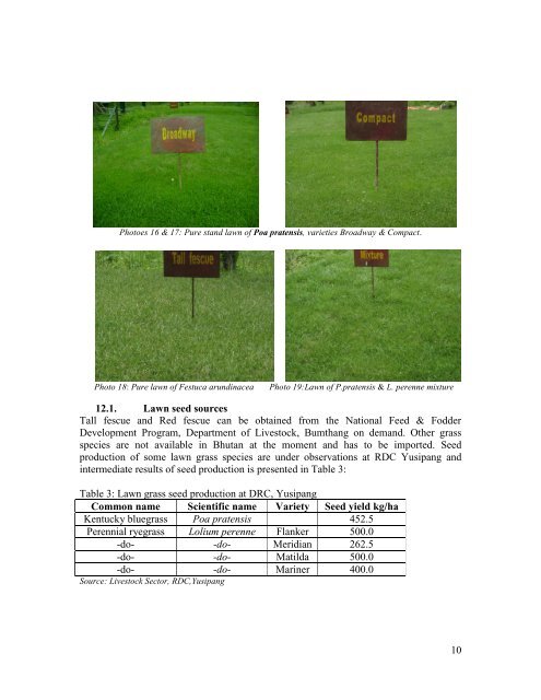 A guide to Lawn Grass Development for temperate - DoFPS