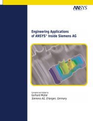 Engineering Applications of ANSYS® Inside Siemens AG